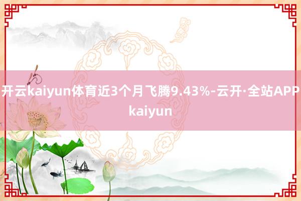 开云kaiyun体育近3个月飞腾9.43%-云开·全站APPkaiyun