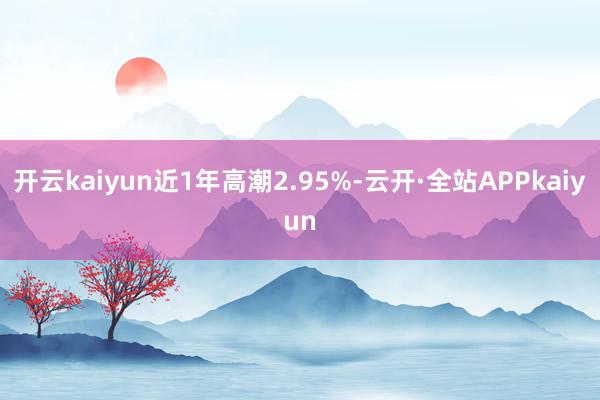 开云kaiyun近1年高潮2.95%-云开·全站APPkaiyun